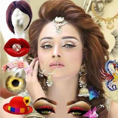 Girls Makeup Photo Editor Women Face Makeup स्क्रीनशॉट 3
