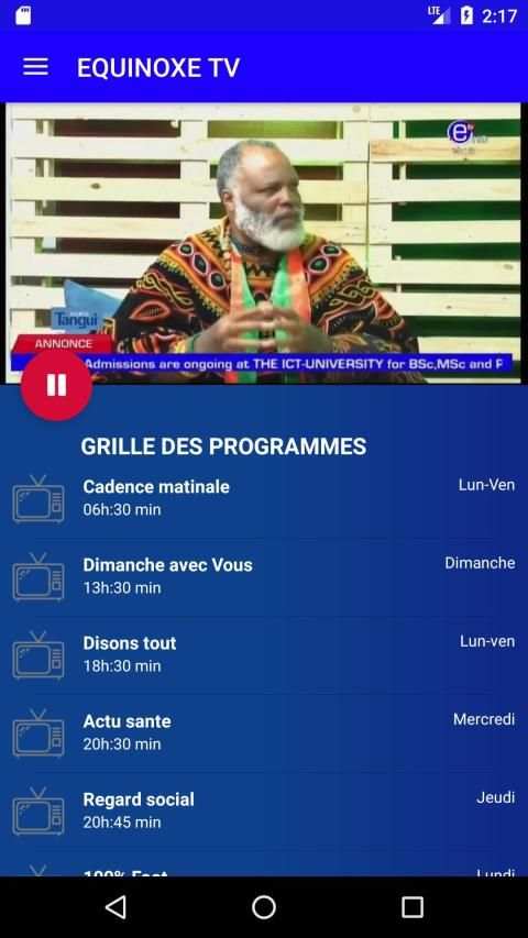 EQUINOXE TV screenshot 2