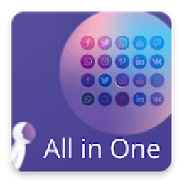 All in One Social Media आइकन
