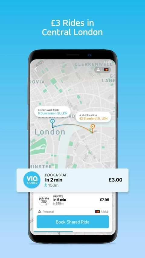 ViaVan - Affordable Ride-sharing स्क्रीनशॉट 4