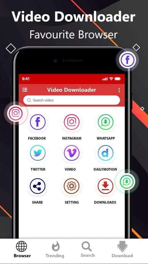 Free video downloader app - save from net स्क्रीनशॉट 1