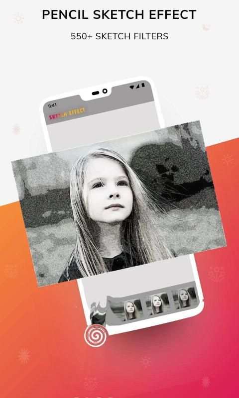 Pencil Sketch Photo Makers : DrawingArt Editor 6 تصوير الشاشة