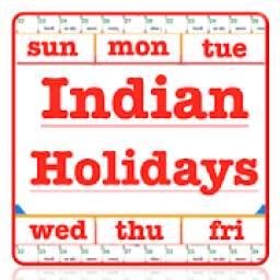 Indian Holiday Caledar