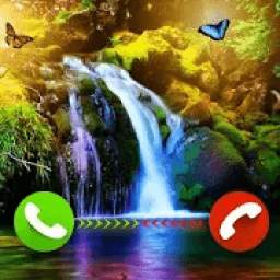 Waterfall Caller Screen with Flashlight on call