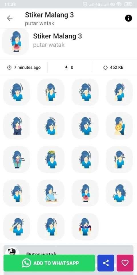 Stiker Malangan Untuk WhatsApp screenshot 3