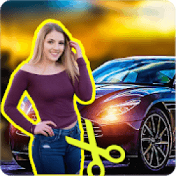 Photo cut and paste with car backgrounds आइकन