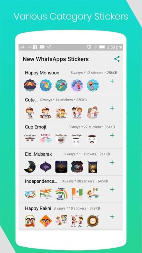 New WhatsApps Stickers screenshot 7