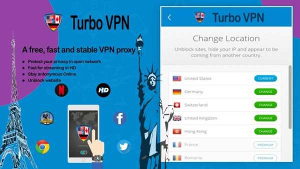 Turbo Fast Vpn: Super All Free Vpn Proxy Master स्क्रीनशॉट 3