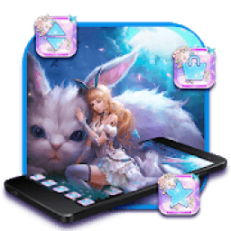 ikon Cute Fluffy Cat Girl Theme