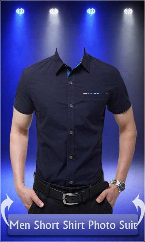 Men Short Shirt Photo Suit - man casual shirt स्क्रीनशॉट 3