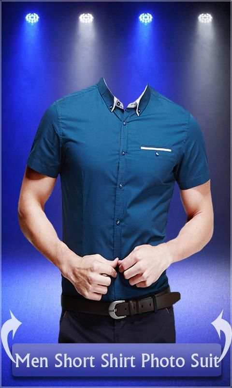 Men Short Shirt Photo Suit - man casual shirt स्क्रीनशॉट 4