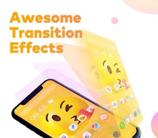 Pop Launcher - Black Emojis & Themes screenshot 2