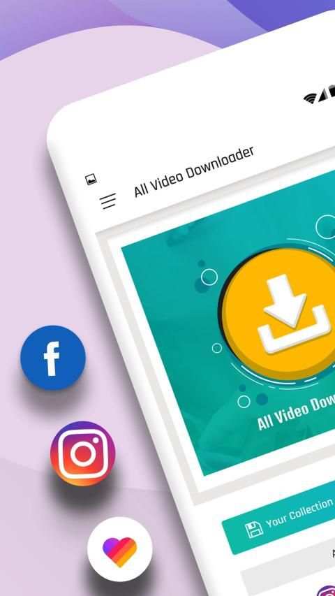 All Video Downloader-Free Video social media स्क्रीनशॉट 2