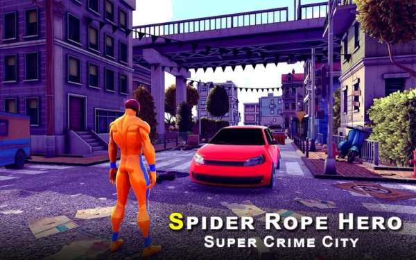 Spider Amazing Rope Crime Hero: Super Crime City स्क्रीनशॉट 4