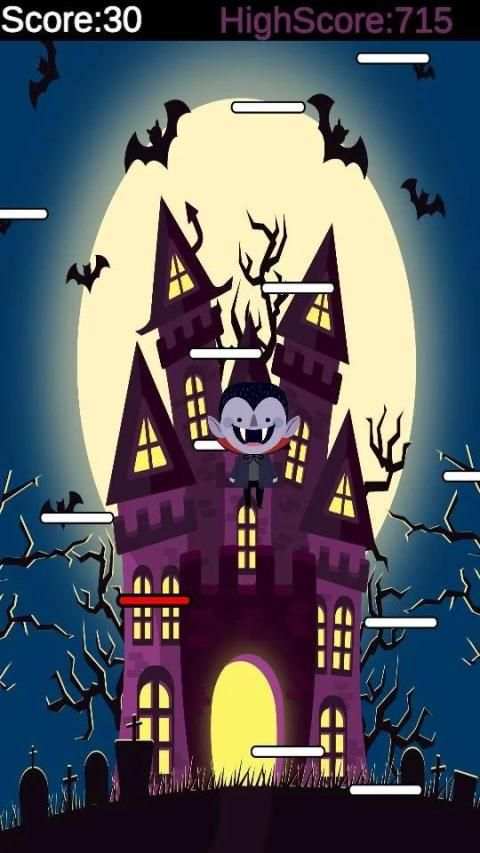 Ninja and Vampire Jump - Halloween screenshot 4