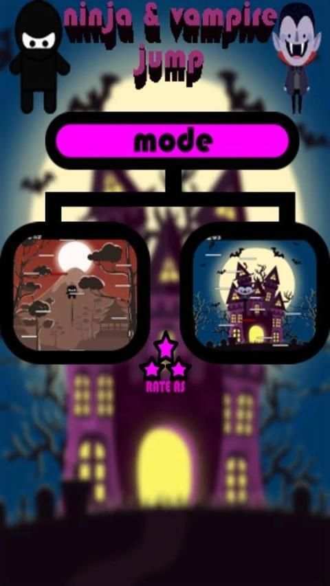 Ninja and Vampire Jump - Halloween screenshot 3