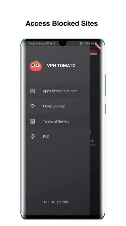 VPN Tomato - Free VPN Unlimited Unblock Wifi Proxy screenshot 1