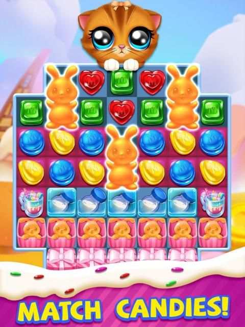 Cat Match Crush स्क्रीनशॉट 1
