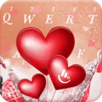 Romantic Love Heart Keyboard Theme on 9Apps