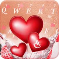 Romantic Love Heart Keyboard Theme