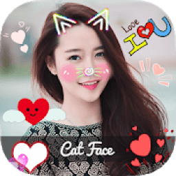Cat Face - Photo Editor, Collage Maker &amp; 3D Tattoo आइकन