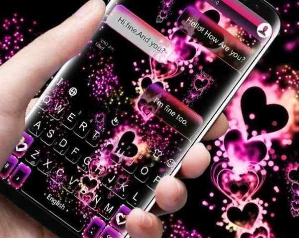 Sparkling Heart Keyboard Theme screenshot 9