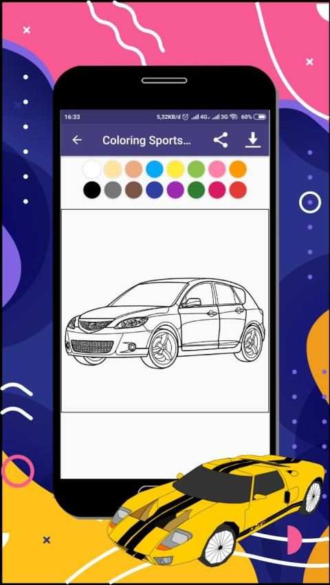 Coloring Sports Car screenshot 4
