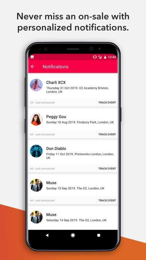 Songkick Concerts screenshot 1