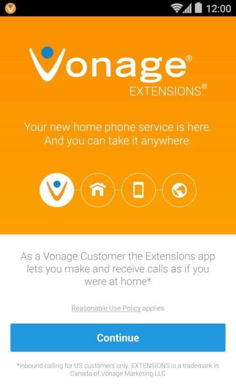 Vonage Home Extensions - VoIP स्क्रीनशॉट 5