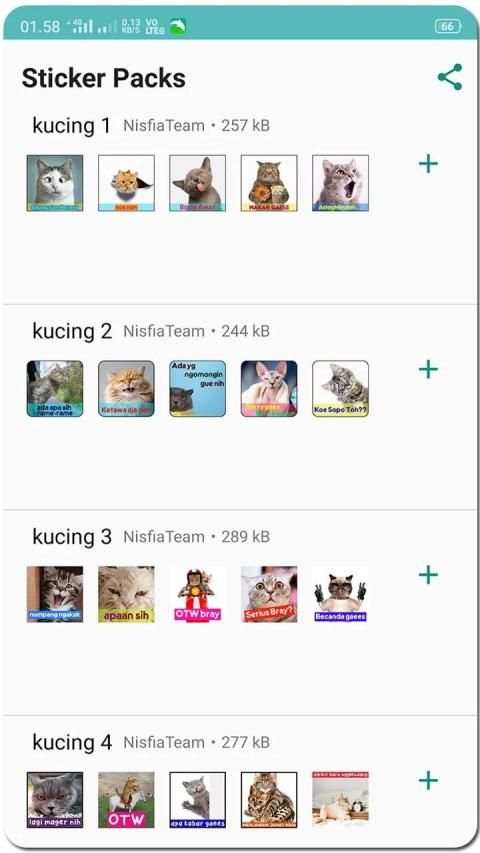 Meme Kucing Lucu Stiker WA screenshot 1