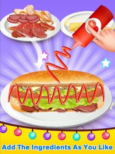 Street Food - Hot Dog Maker स्क्रीनशॉट 2