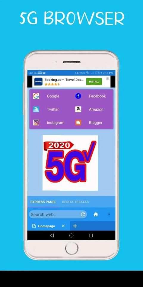 Browser 5G screenshot 1