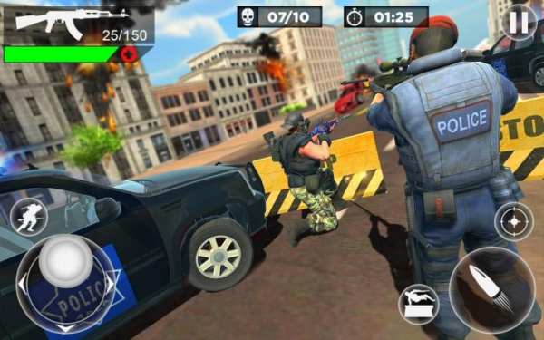 US Police Fire Free Unknown Battlegrounds Squad screenshot 7