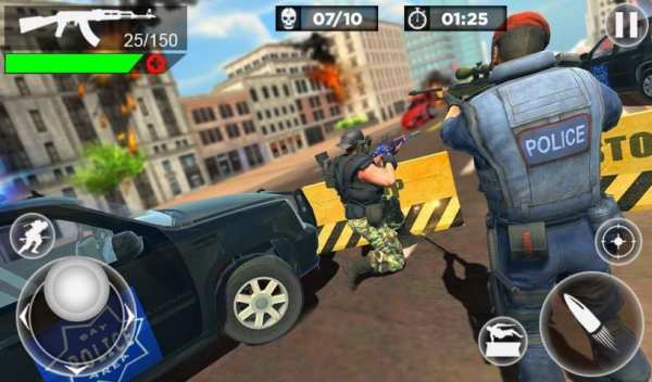 US Police Fire Free Unknown Battlegrounds Squad screenshot 4