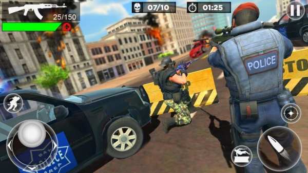 US Police Fire Free Unknown Battlegrounds Squad screenshot 10