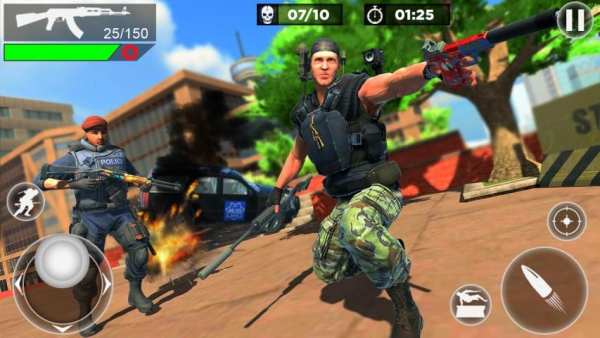 US Police Fire Free Unknown Battlegrounds Squad screenshot 9