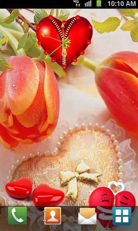 Love Clock Live Wallpaper स्क्रीनशॉट 7
