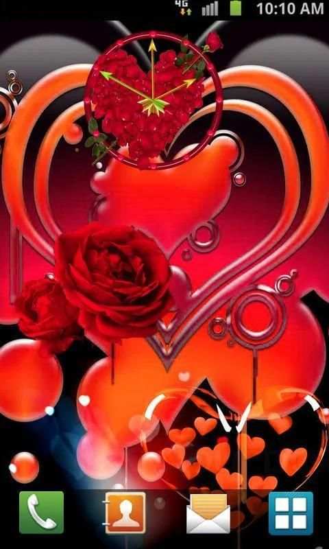 Love Clock Live Wallpaper स्क्रीनशॉट 2