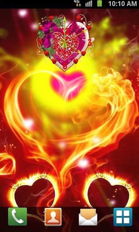 Love Clock Live Wallpaper स्क्रीनशॉट 1