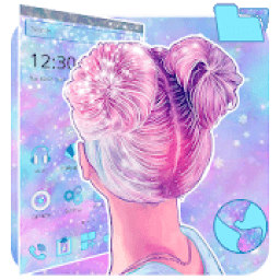 Cute Girls Pastel Theme आइकन