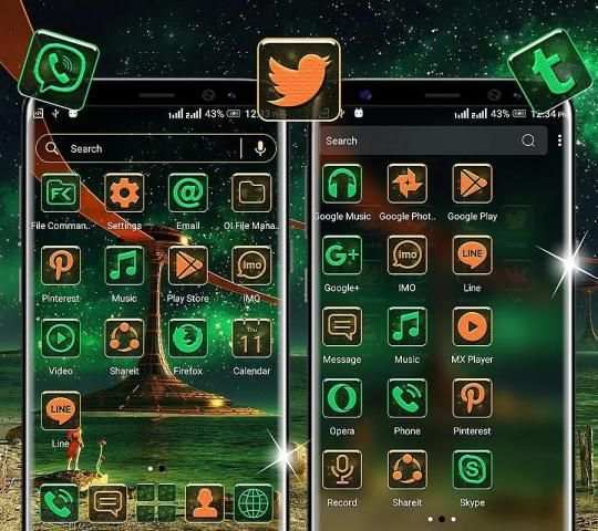 Fantasy Sky Launcher Theme स्क्रीनशॉट 3