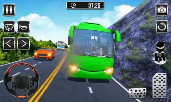 Racing Bus Run Simulation 3D - Hill Bus Climbing screenshot 1