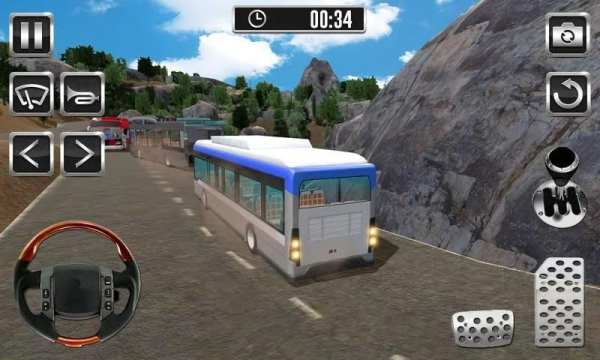 Racing Bus Run Simulation 3D - Hill Bus Climbing screenshot 3
