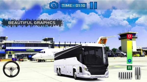 Bus Simulator Game 2019:Airport City Driving 3D screenshot 1