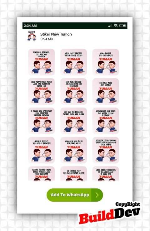 Kumpulan Sticker Keren WAStickerApps 2020 screenshot 7