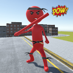 Stickman Rope Hero Sword Fighting- Crime Simulator आइकन