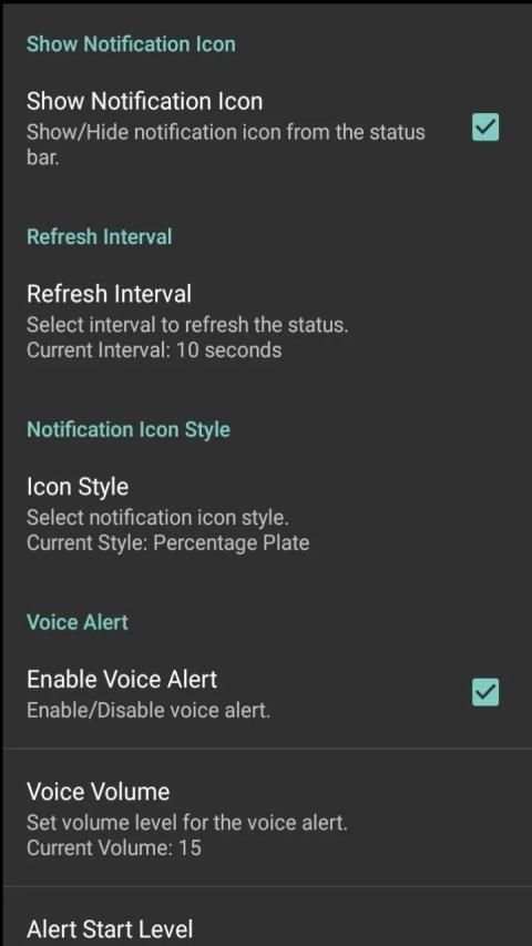 Battery Status Speaker screenshot 5