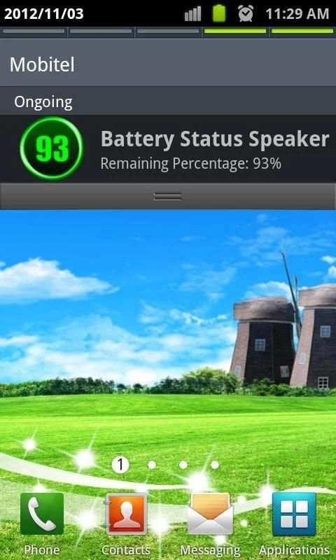 Battery Status Speaker screenshot 1