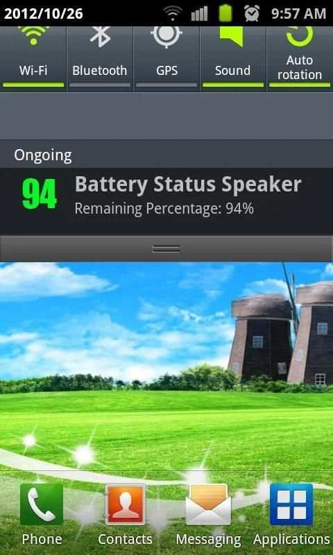 Battery Status Speaker screenshot 3
