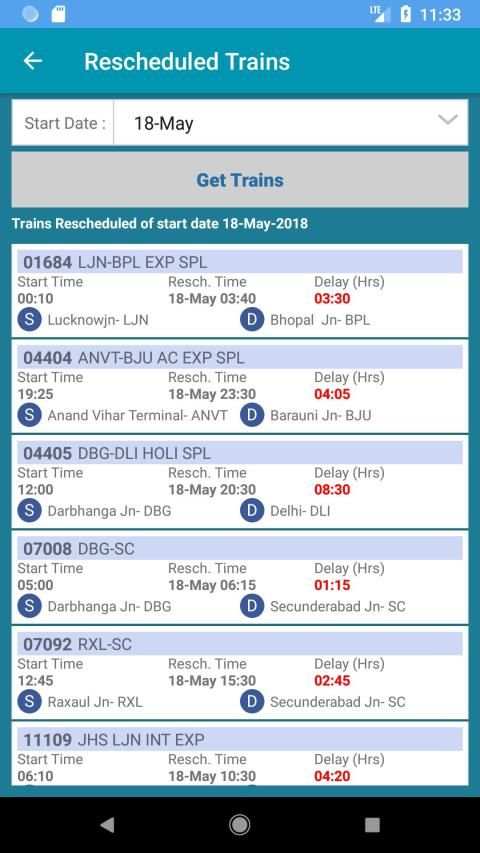 NTES - for RAIL SAARTHI screenshot 2
